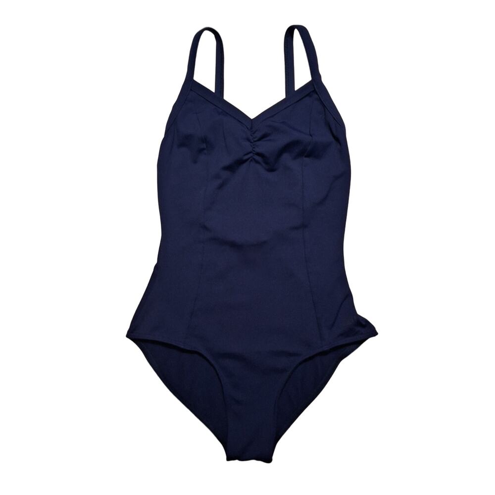 Lulli Dancewear ladies' solid gathered front camisole leotard Tatiana